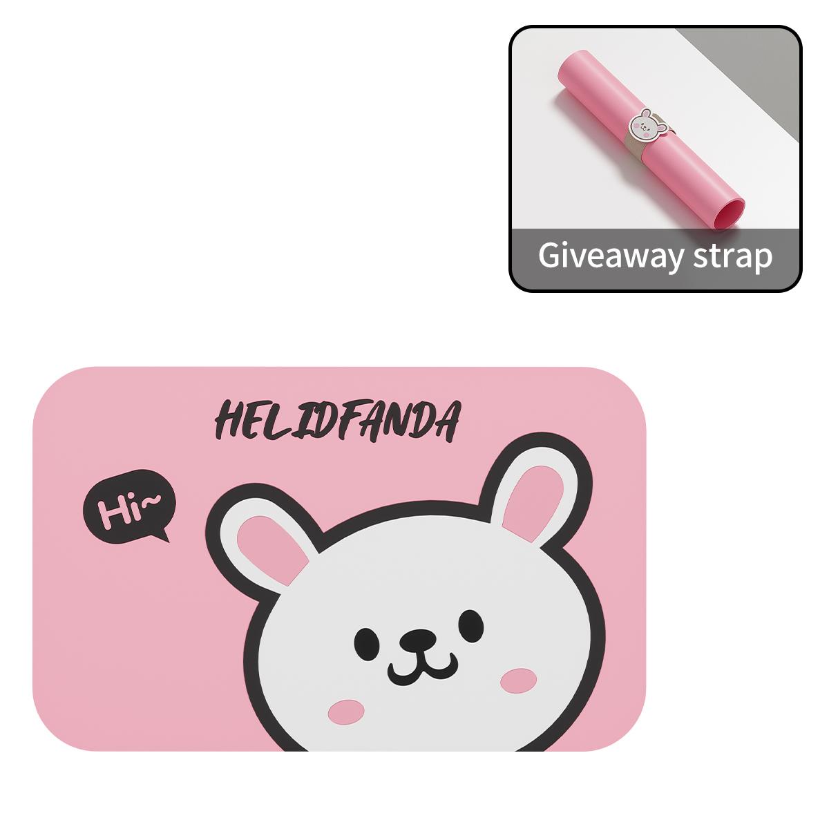 

WORTHBUY Милый теплоизолированный коврик для обеденного стола с нейлоновыми ремешками, складной нескользящий плейсмат, водонепроницаемая и маслостойкая подставка под кастрюлю, подставка для посуды L