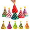 3D Printed Spiral Christmas Tree Toy Impossible Passthrough Sculpture Vortex Thread