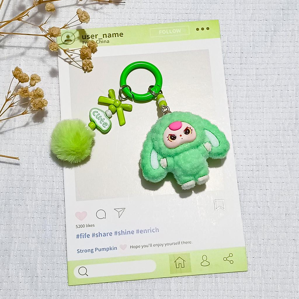 Cartoon Keychain With Plush Felt Material For Kids School Bag Decor