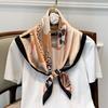 Fashion Spring and Autumn Korean Printing New Decoration Small Square Scarf Women's Decorative Scarf Shawl Imitation Silk Scarf