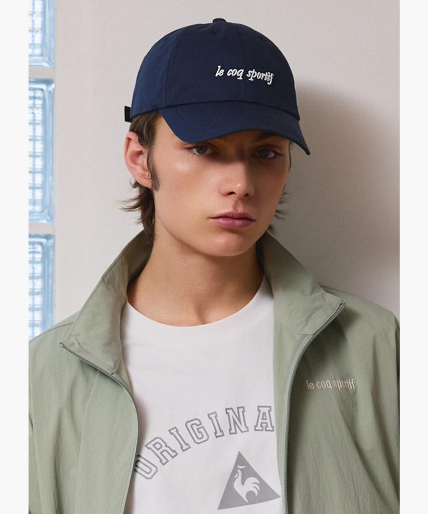 LECOQ Volume Lettering Cotton Twill Ball Cap - Navy Qr123Acp24