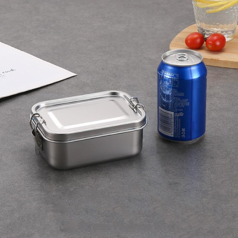 Ланч-бокс из нержавеющей стали 304 с перегородкой Ланч-бокс Прямой тип Контейнер для хранения Утолщенный контейнер для хранения продуктов Ланч-бокс 550ML2Pcs 1800₽