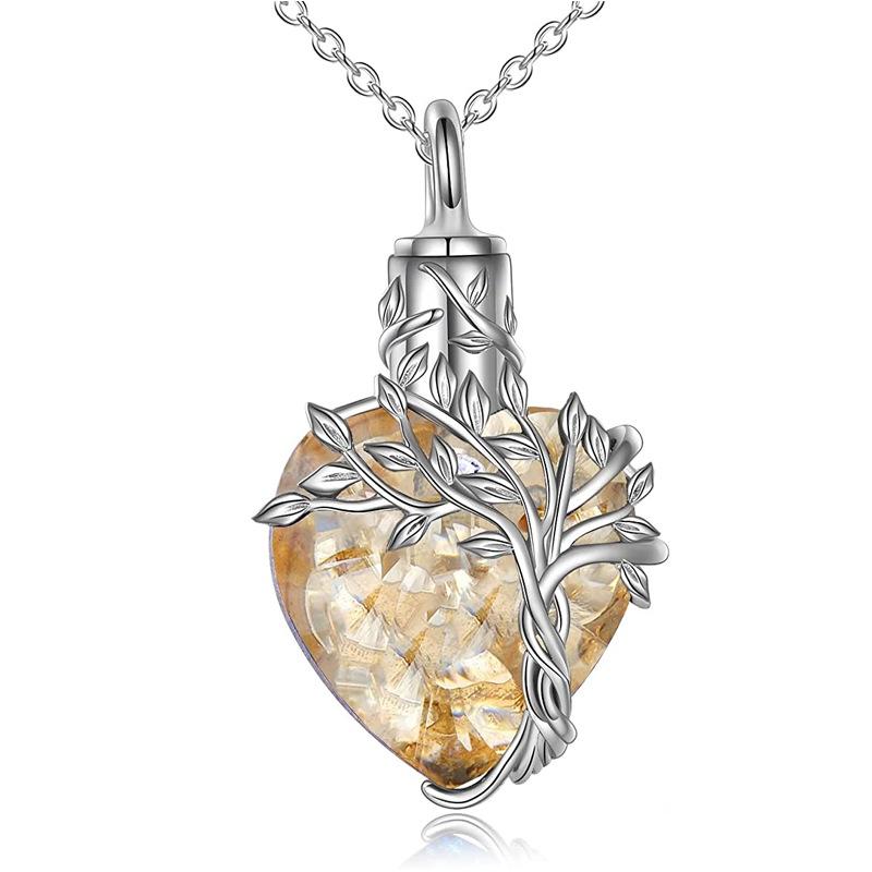 Herzbaum Halskette Gedenkschmuck Geschenke für Frauen Mädchen