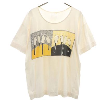 Swan Swan 80s Vintage Illustration Print Short Sleeve T-shirt Men's Used