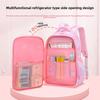 2023 Waterproof Lightweight Backpack for Girls, Ages 1-6, with Spine Protection, Large Capacity