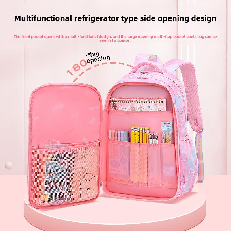 2023 Waterproof Lightweight Backpack for Girls, Ages 1-6, with Spine Protection, Large Capacity