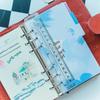 Bookmark Ruler for Rings Notebook 6 Hole A5 Personal Size Elastic Drawing Tool Soft Plastic Partition For Planner And Organizer