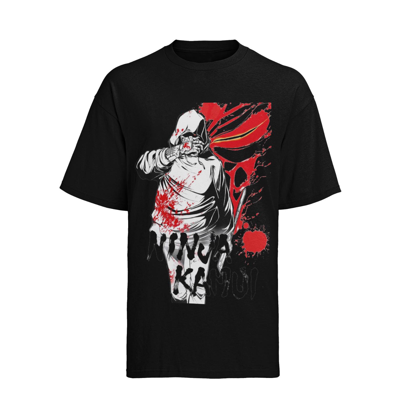 Mens Organic Cotton Ninja Kamui Anime Manga Joe Higan T-Shirt Mens Womens Tees Top S