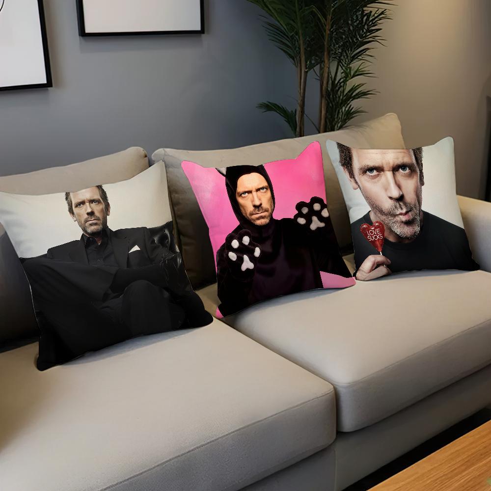 Tv D-Dr House Housecat Meme Cushion Cover Comfort Soft Hogar Pillowcase For Sofa Living Room Bed Home Decor Protective Covers