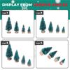 A23E-50 STÜCKE Miniatur Künstlicher Weihnachtsbaum Klein Schnee Frost Bäume Kiefern Weihnacht DIY Party Dekoration Handwerk