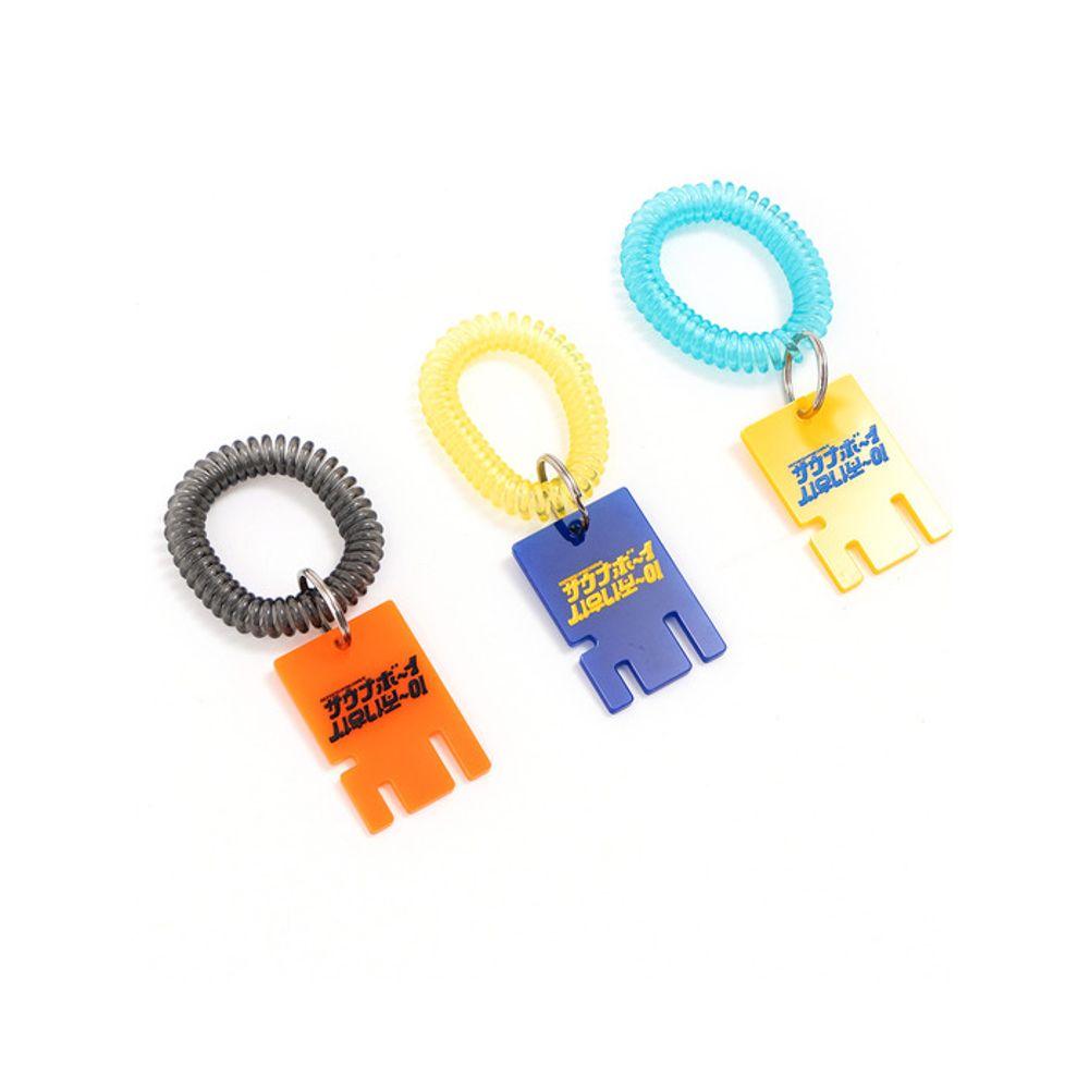

BIGWAVE COLLECTIVE SAUNA BOY logo TYPE KEY HOLDER (3COLORS) YELLOW