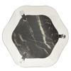 VidaXL Table 2 niveaux Transparent et noir 38x38x50 cm Verre trempé 322792