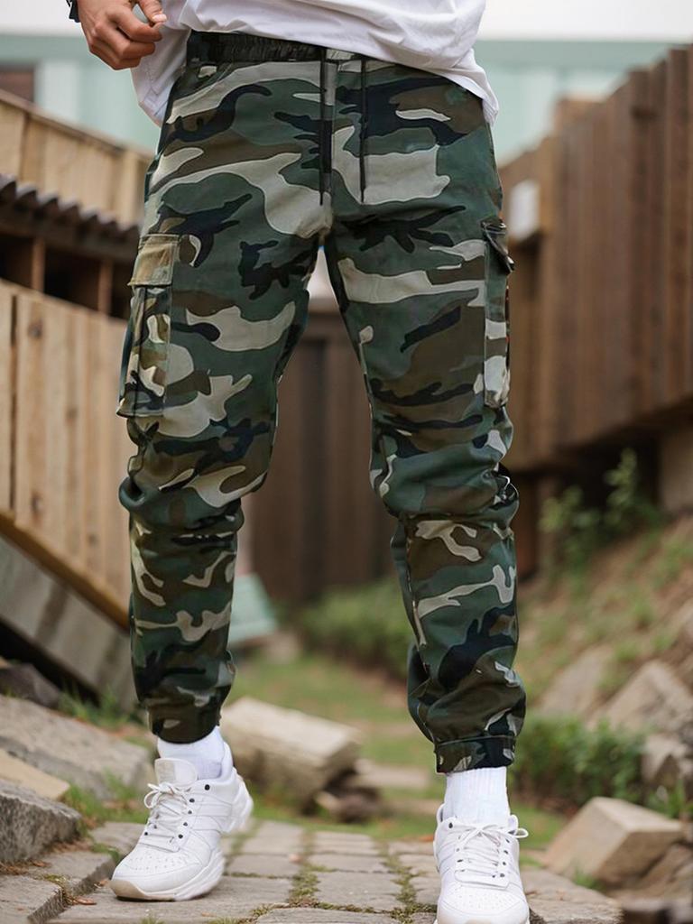 Men's 2025 Camouflage Joggers: Trendy Casual Work Pants for Spring and Autumn
