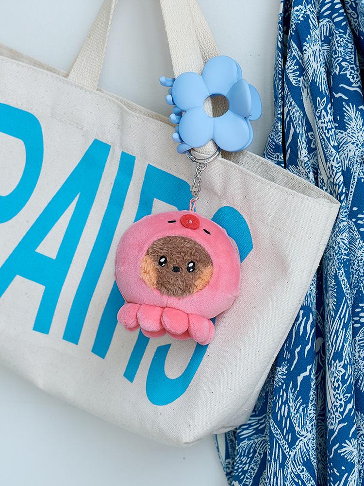 LINE FRIENDS Mini Minini Under the Pool Bnini Plush Keychain