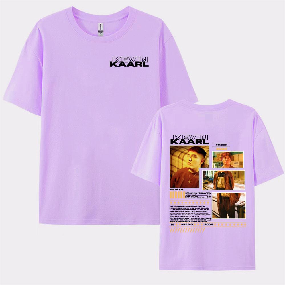 Rapper Kevin Kaarl Ultra Sodade Tour 2025 Cover T Shirt Men Women Fashion Cotton T Shirts Hip Hop Short Sleeve Oversized Tshirt