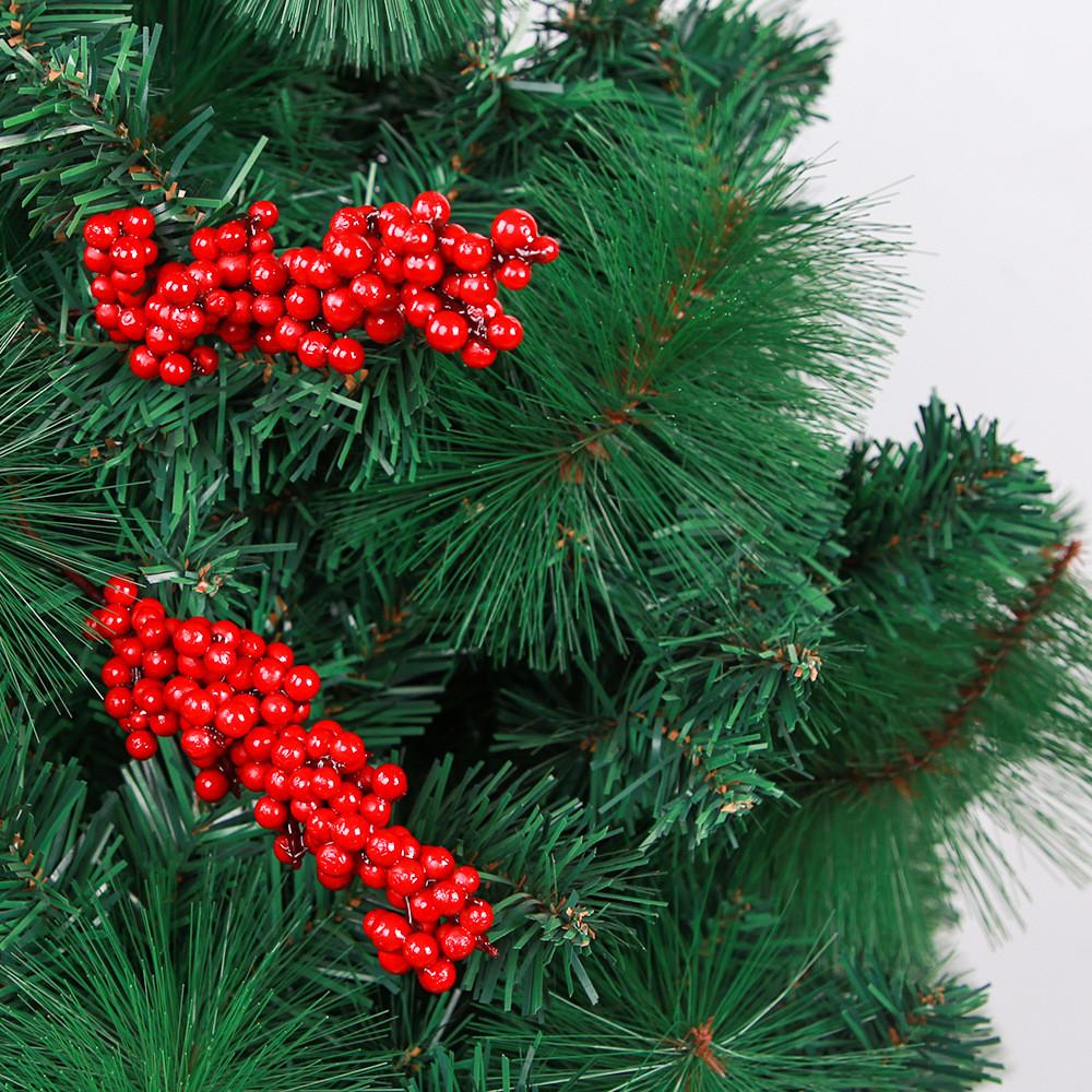 Red Festive Faux Berry Christmas Home Decoration For Diy Projects And Accessories Tree