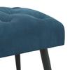 Button Tufted Bench Blue 80 x 40 x 46 cm Velvet