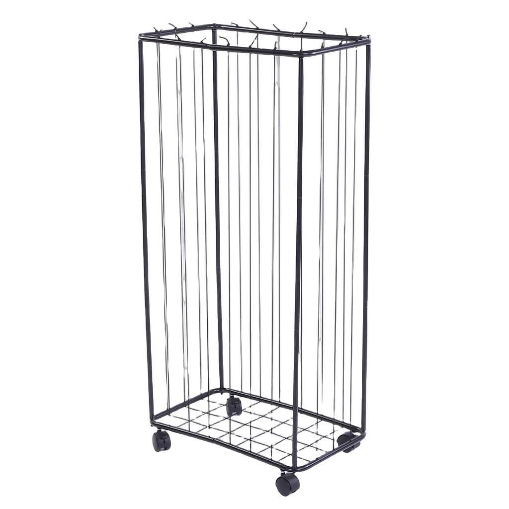 Garage Storage Rack Carbon Steel Large Capacity Rolling Sports Storage Cart with Wheels for Basket Foot