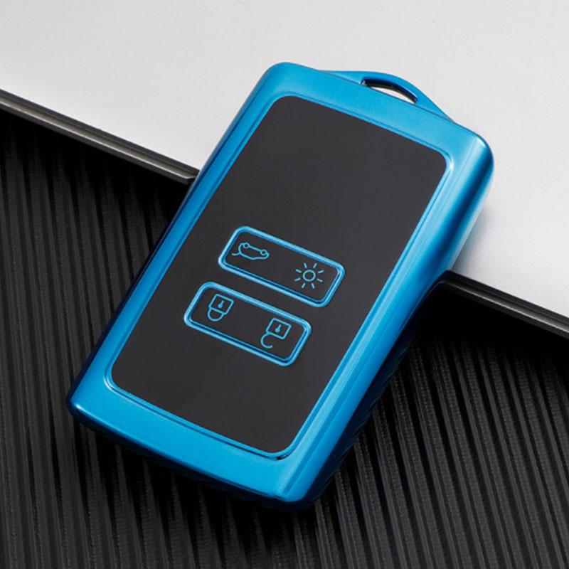 TPU Car Key Case Cover for Renault Koleos Kadjar Megane Talisman Captur Espace Clio 4 Button Key Shell Fob Protector Accessories