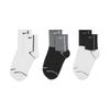 Nike (NIKE) Unisex Socks, Quick-Drying Breathable Sports Socks, Three Pairs of Short Socks CK6021-904 White M
