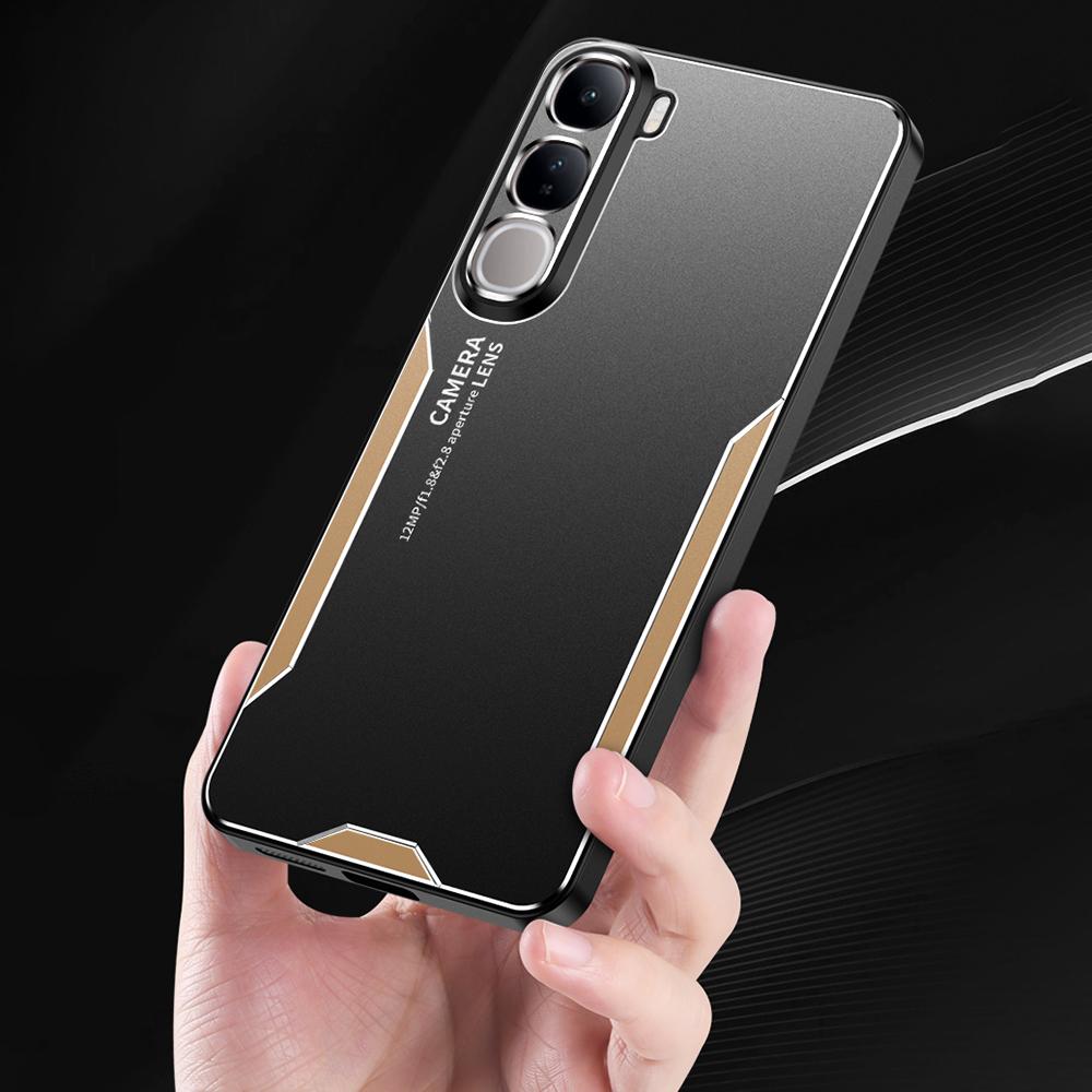 For vivo Y400 Pro 5G Phone Case Aluminium Alloy TPU PC Back Cover
