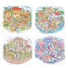 4 Pcs DIY 3D Scene Stickers Cartoon Cat Leisure Life Stickers for Adults Teen Kids Make Your Own Scene Stickers for Stress Relief