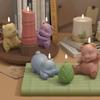 Bamboo Panda Shape Candle Silicone Molds for Making Candle Resin Pillar Aromatherapy Candles Wax Soap Flower Specimen Clay Craft