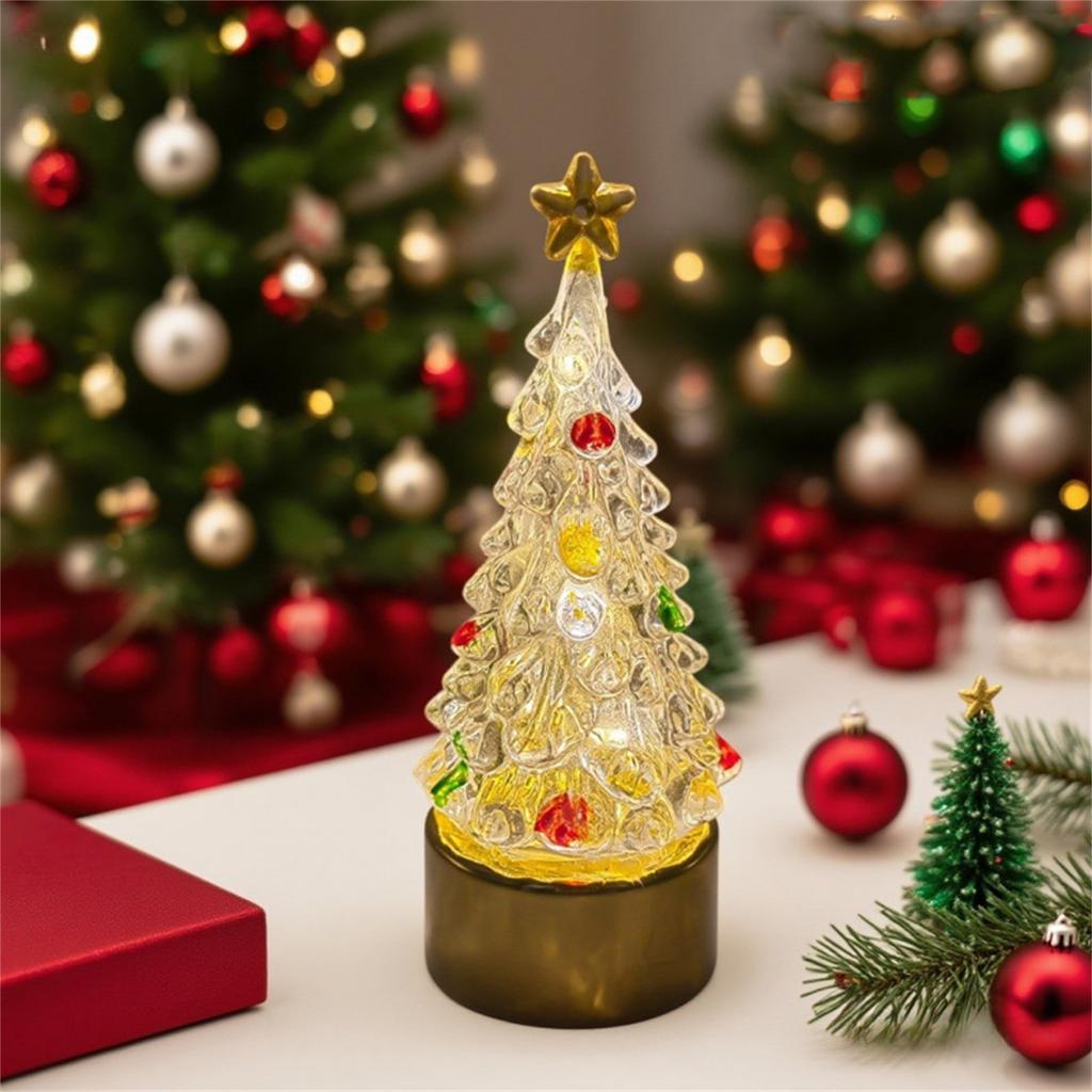 Christmas New Luminous Christmas Tree Ornament Atmosphere Decoration Small Night Light Christmas Decoration Ornament