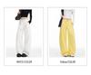 Women's American-Style Wide-Leg White Jeans: Autumn/Winter Pleated Casual Straight Floor-Length Pants