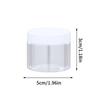 5Pcs Travel Face Cream Jar Empty Plastic Cosmetic Makeup Bottle 20Ml 30Ml 50Ml Transparent Storage Container Refillable Bottles