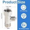 Professional Water Valves Splitters 7/8Inch Sturdy Brass Construction Leak Resistant Designs Bidet Shower Connectors