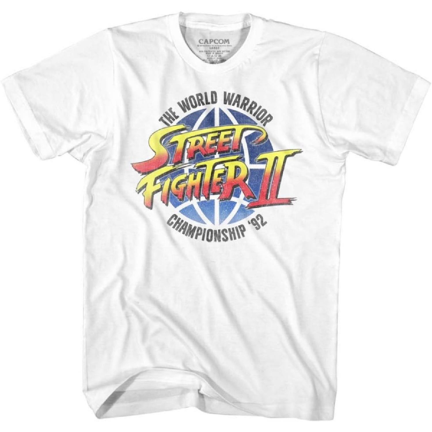 Street Fighter - Mens World Warrior T-Shirt XXXXXL белый