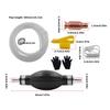 Ergonomic Hand Squeeze Oil Pump Gasolines Siphon Hose Pump For Auto HVAC Maintenance Natural Rubber Construction
