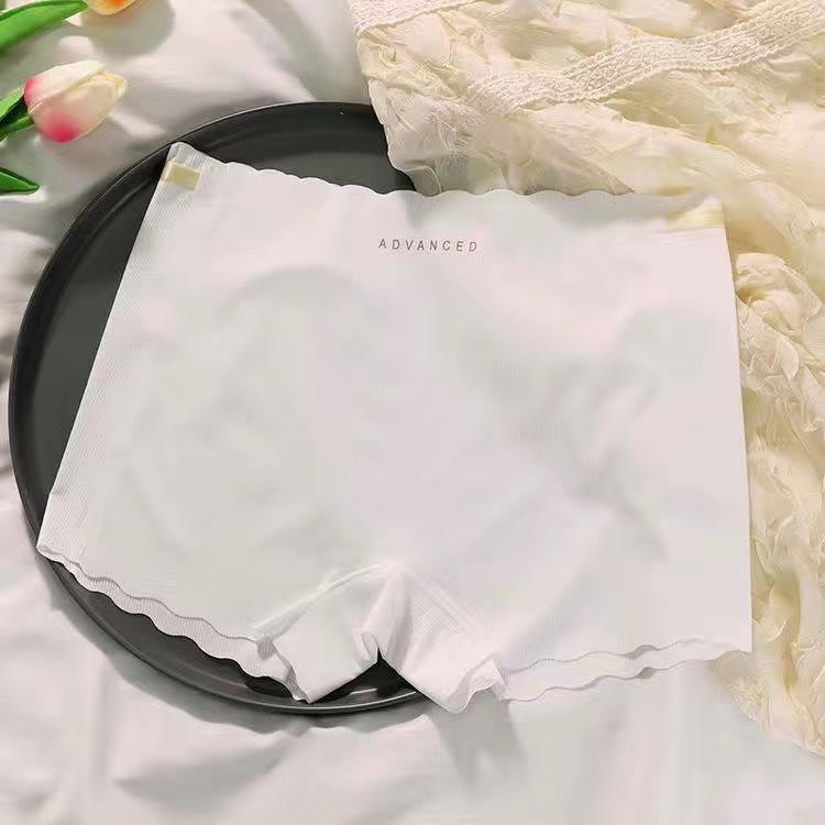 Female Summer Thin Silk Cotton File Ice Non Trace Prevent Exposed Underwear