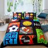 Tennis Ball Duvet Cover Set Sports Game Themed Bedding Set Twin Size for Kids Teens Adult Tennis Racket Ball Comforter Cover