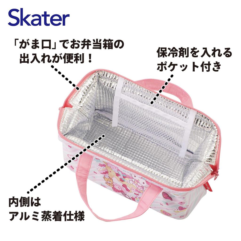 Skater Lunch Clasp Sanrio Hello Fancy Snacks Bag, Insulated, Closure, Women's, Kitty, & Sweets, Girls, KGA1-A