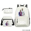 Luo Qixing Three-Piece Schoolbag, Male And Female Students Leisure Bag, Printed Large-Capacity Outdoor Backpack