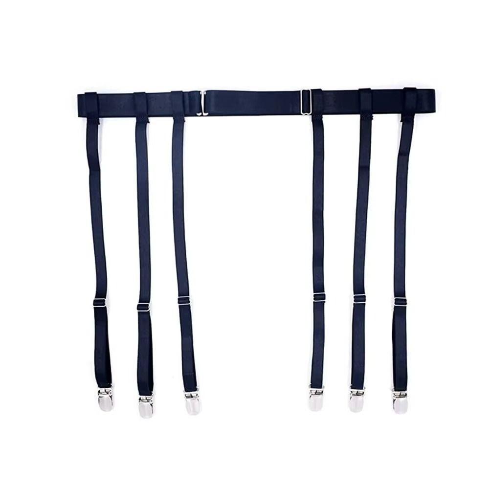 4/6 Kovové klipy Podkolenky nad steh Podvazkový pás Elastické podvazky na nohy Kšandy pro ženy