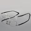 Ultralight Titanium Alloy Screwless Rimless Men Glasses Frame Eyewear Square Eyeglasses Myopia Prescription Spectacles Frameless