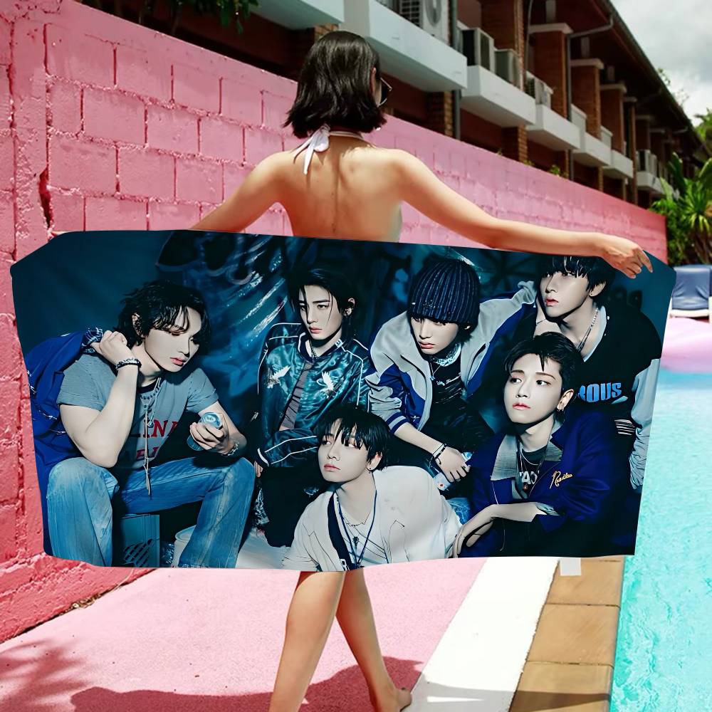 Kpop Band B-boynextdoor Bath Towel Microfiber Soft Water Absorbing Breathable For Girl Kids Decorative Cartoon Beach Towel