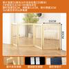 Solid Wood Pet Playpen, Foldable Tall Safety Barrier Gate, Adjustable Height Indoor Isolation Fence for Dogs & Cats Home