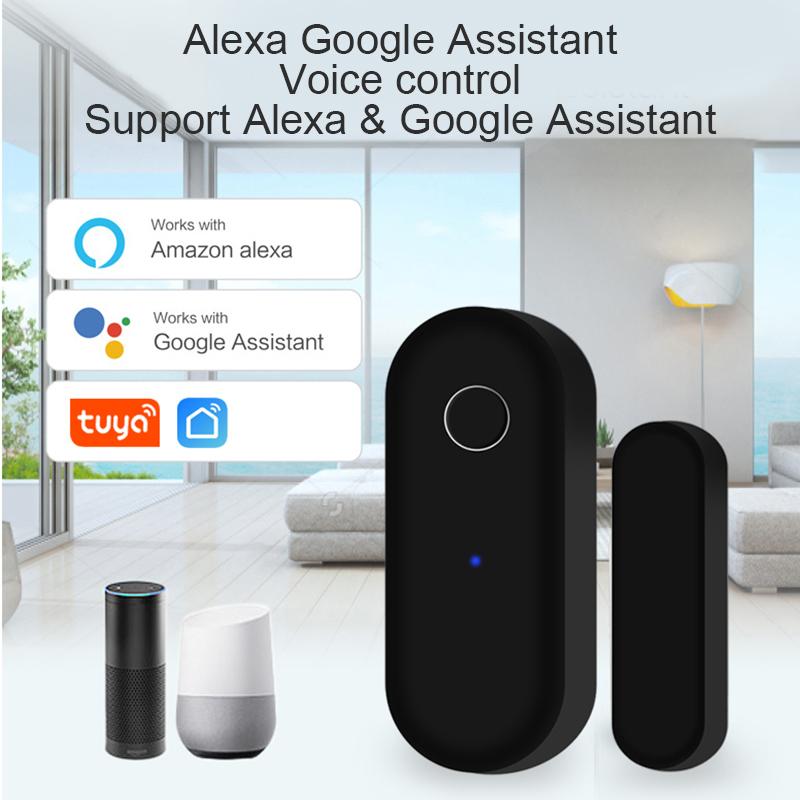 Tuya WiFi Door Sensor Close Open Window Detector Smart Life APP Remote Control Notification Home Security Alarm For Alexa Google