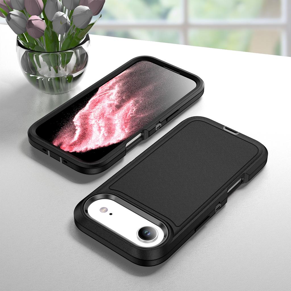 For iPhone 17 Air Case PC+Silicone+EVA 3 in 1 Shockproof Phone Cover
