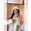 Autumn and Winter Thickened Long Fur Integrated Fur Coat Women's High Sense Light Fashion Simple Coat Tide