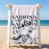 Cantante americana S-Sabrina C-Carpenter Asciugamano Asciugatura Asciugamano da Bagno Applicabile a Nuoto Leggero Campeggio Yoga Spiaggia Fuori