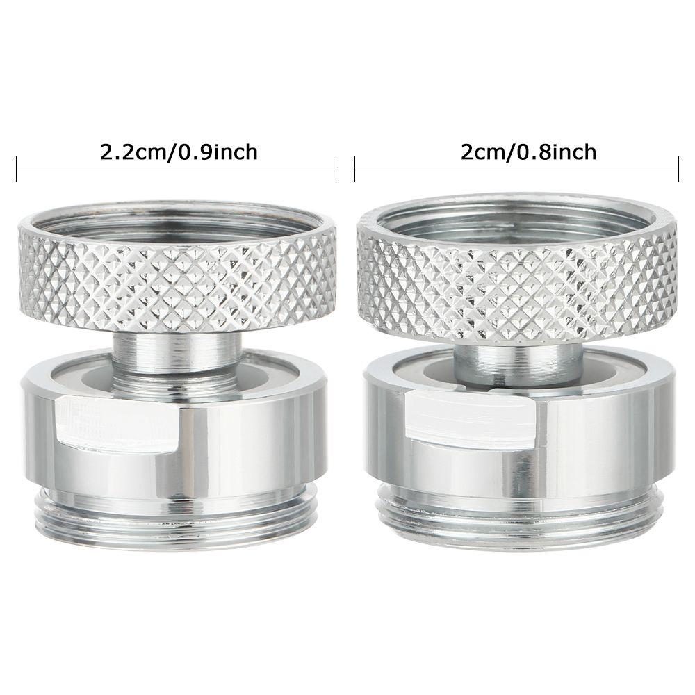 1Pc Swivel Aerator Adapter 360 Degree Adjustable Faucet Adapter Water Purifier Accessories Anti-Slip Garden Hose Connection 22mm