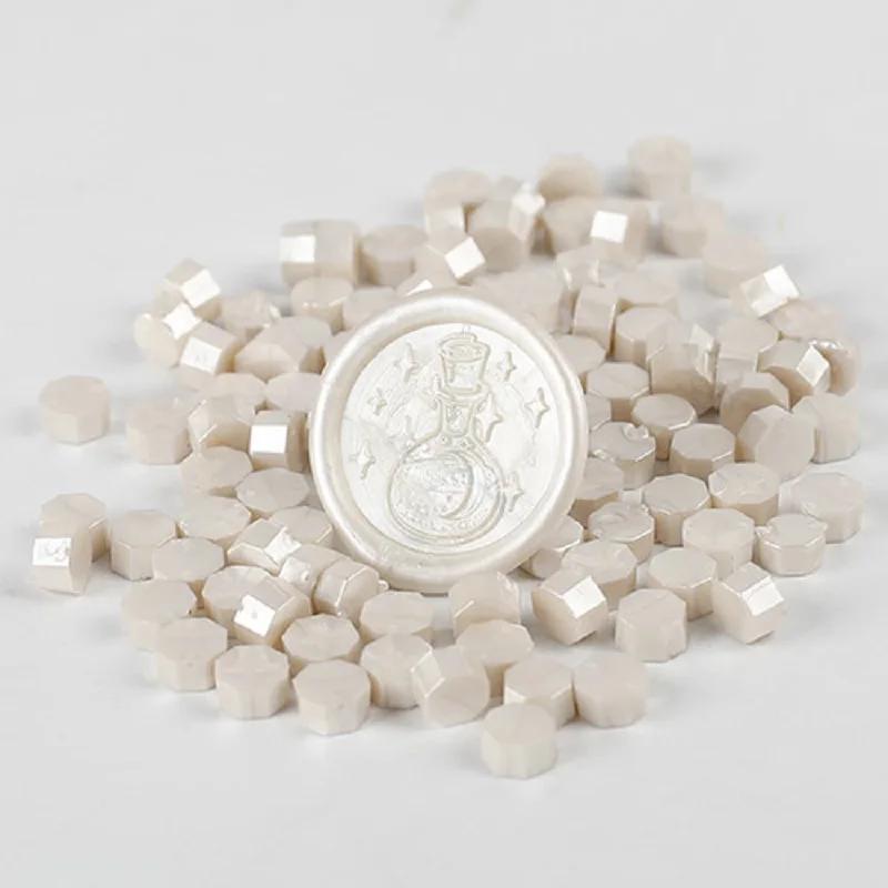 200 Pcs Wax Print Beads Wax Seal for Stamps Wax Lacquer for Seals Retro Sealing Gold Wedding Birthday Lacre for Card Making