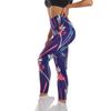 Módní dámské kalhoty na cvičení jógy s potiskem prodyšných boků