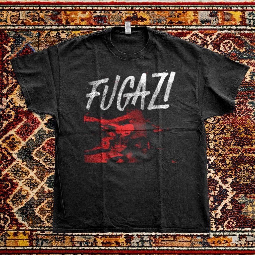Fugazi Live Concert Rock Band Black T-shirt