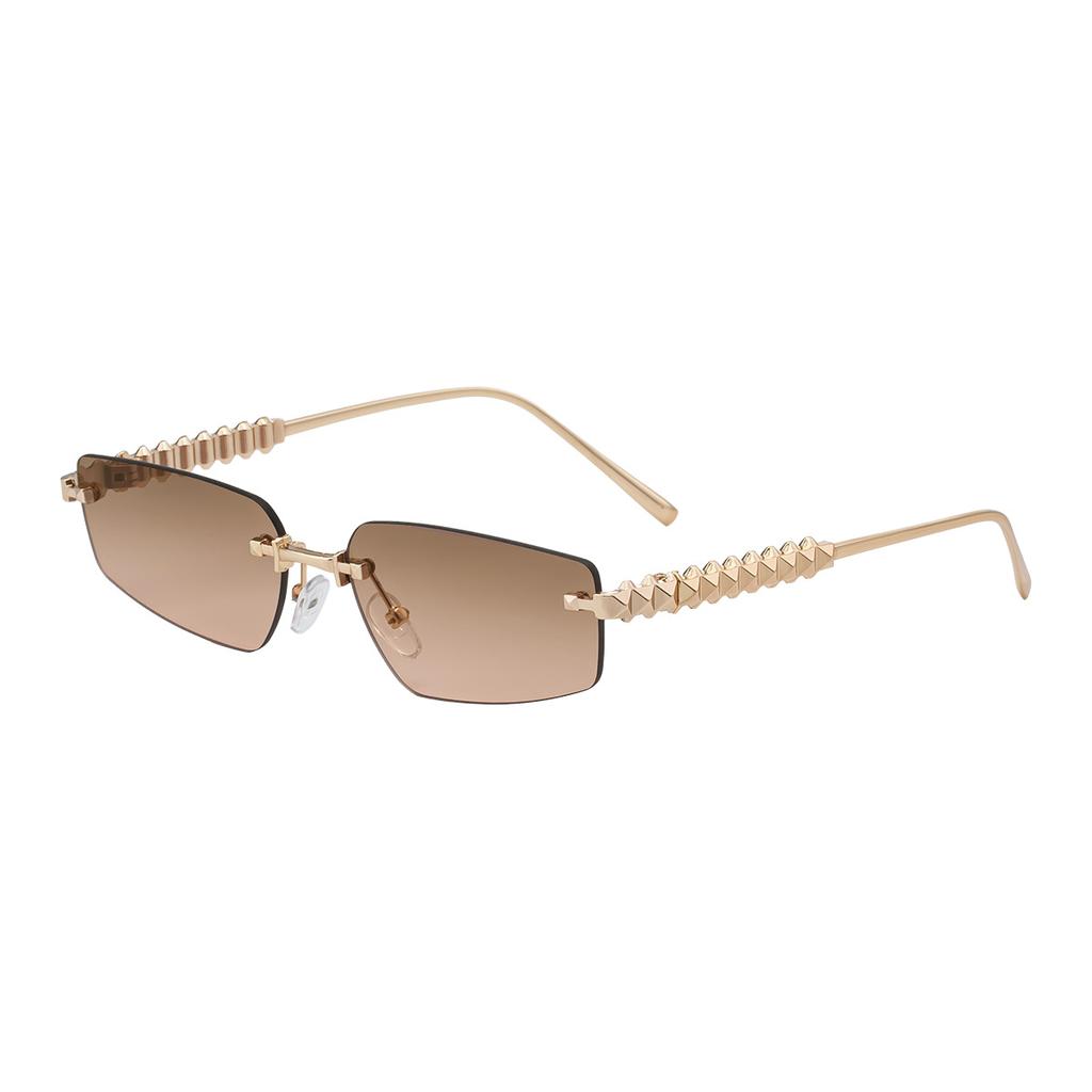 JYL TS Women's Rimless Cat-Eye - Unique Outdoor Street Sun-Protective XN-90340